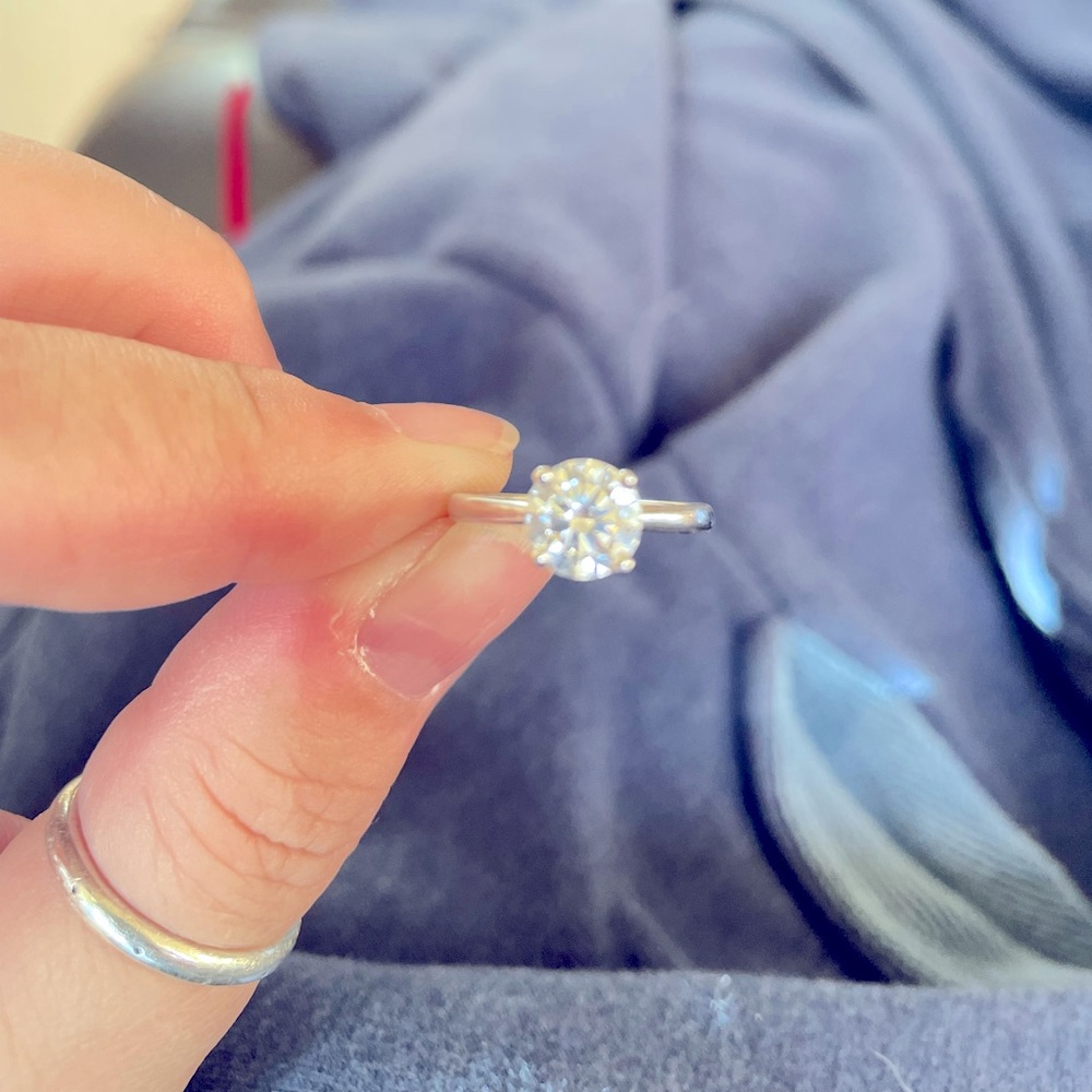1.20 ct diamond solitaire 10k engagement ring
